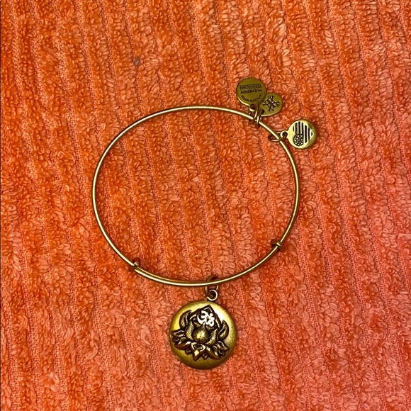 Alex and Ani Lotus Charm Bangle